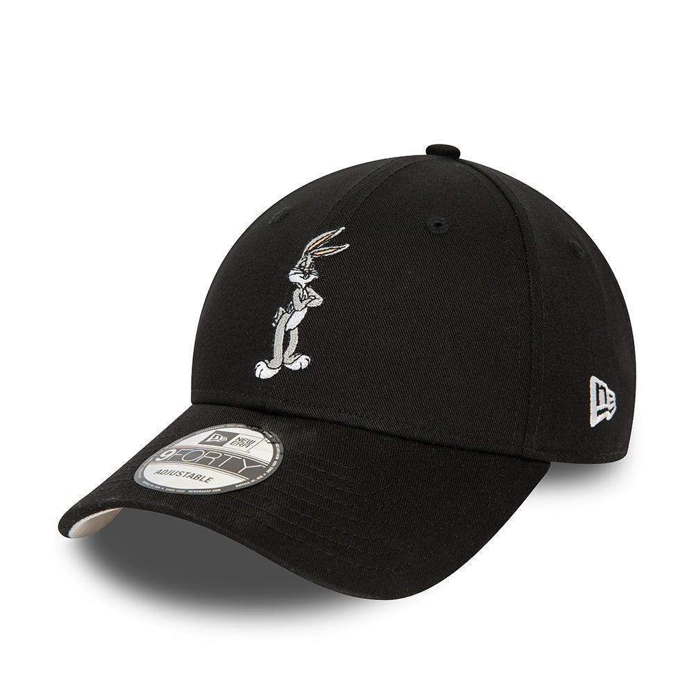 Gorra de béisbol 9FORTY Looney Tunes Character Bugs Bunny de New Era - Negro