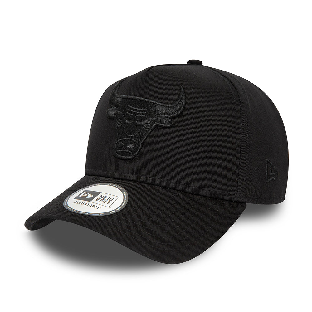 Gorra Snapback 9FORTY A-Frame NBA Seasonal Chicago Bulls de New Era - Negro
