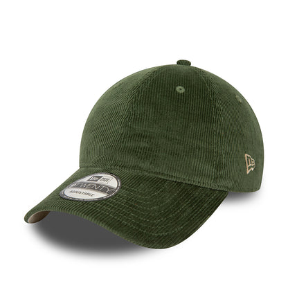 Gorra de béisbol 9TWENTY NE Cord de New Era - Verde Oscuro