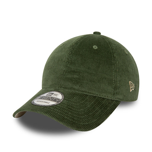 Gorra de béisbol 9TWENTY NE Cord de New Era - Verde Oscuro