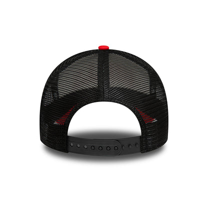 Gorra Trucker A-Frame NBA Retro Chicago Bulls de New Era - Blanco-Rojo-Negro