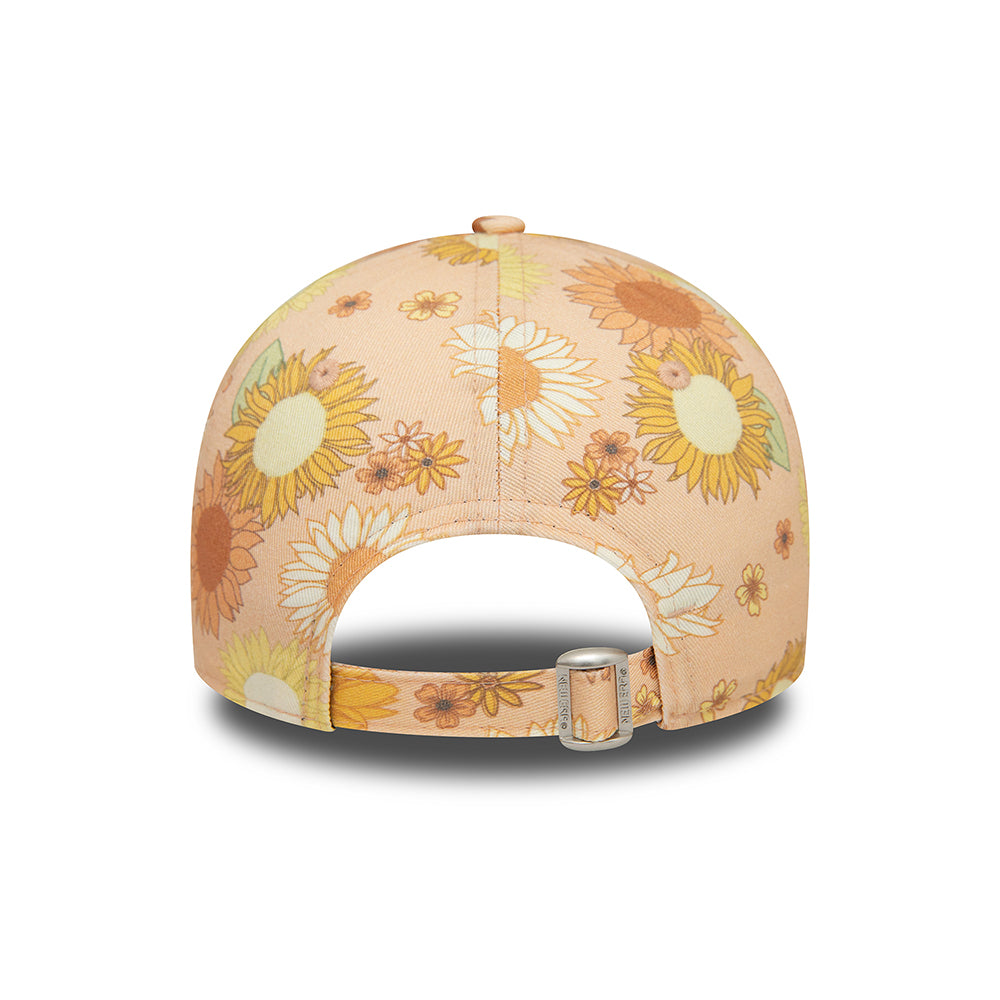 Gorra de béisbol mujeres 9FORTY MLB Floral AOP New York Yankees de New Era - Melocotón