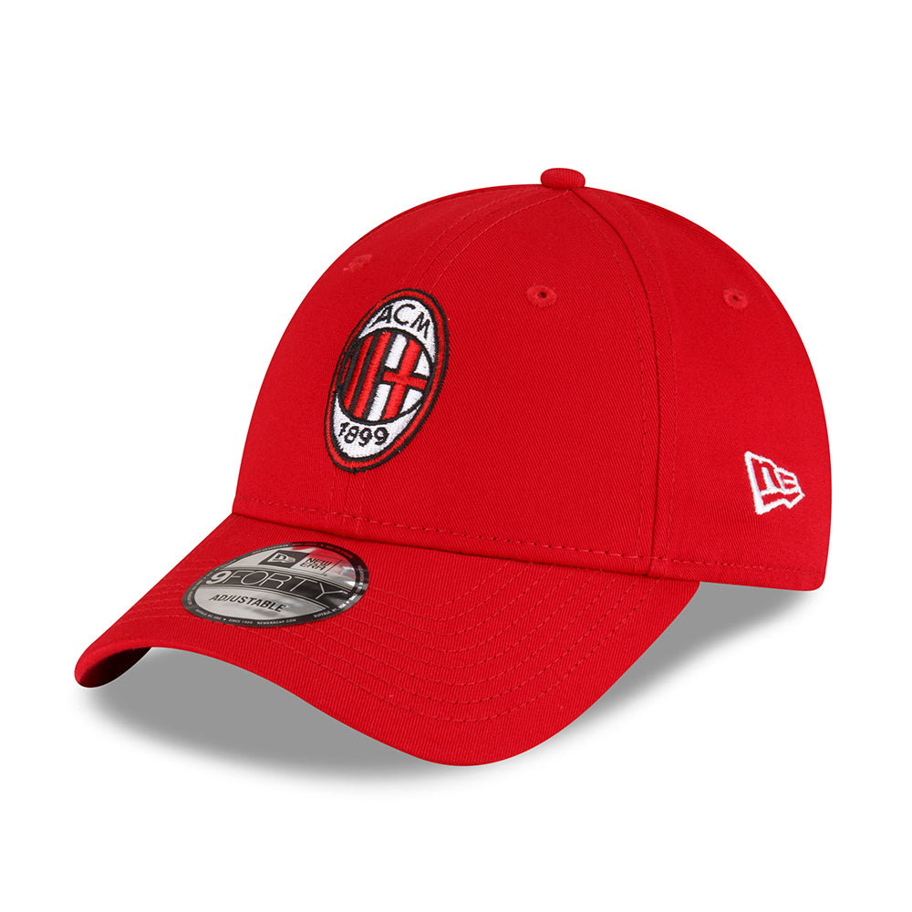 Gorra de béisbol 9FORTY Core AC Milan de New Era - Escarlata