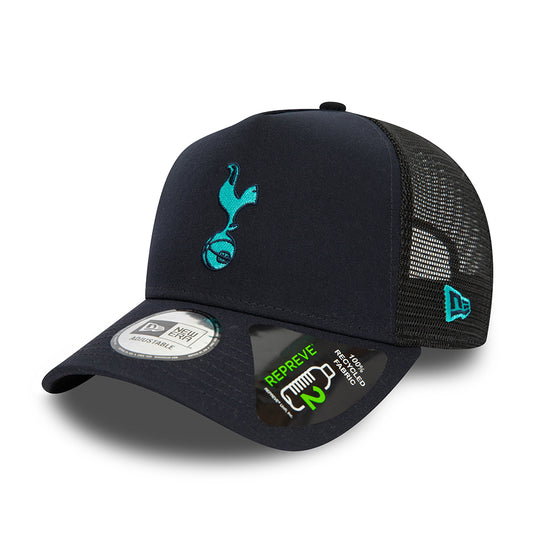 Gorra Trucker A-Frame Repreve Seasonal Pop Tottenham Hotspur FC de New Era - Verde Azulado-Azul Verdoso