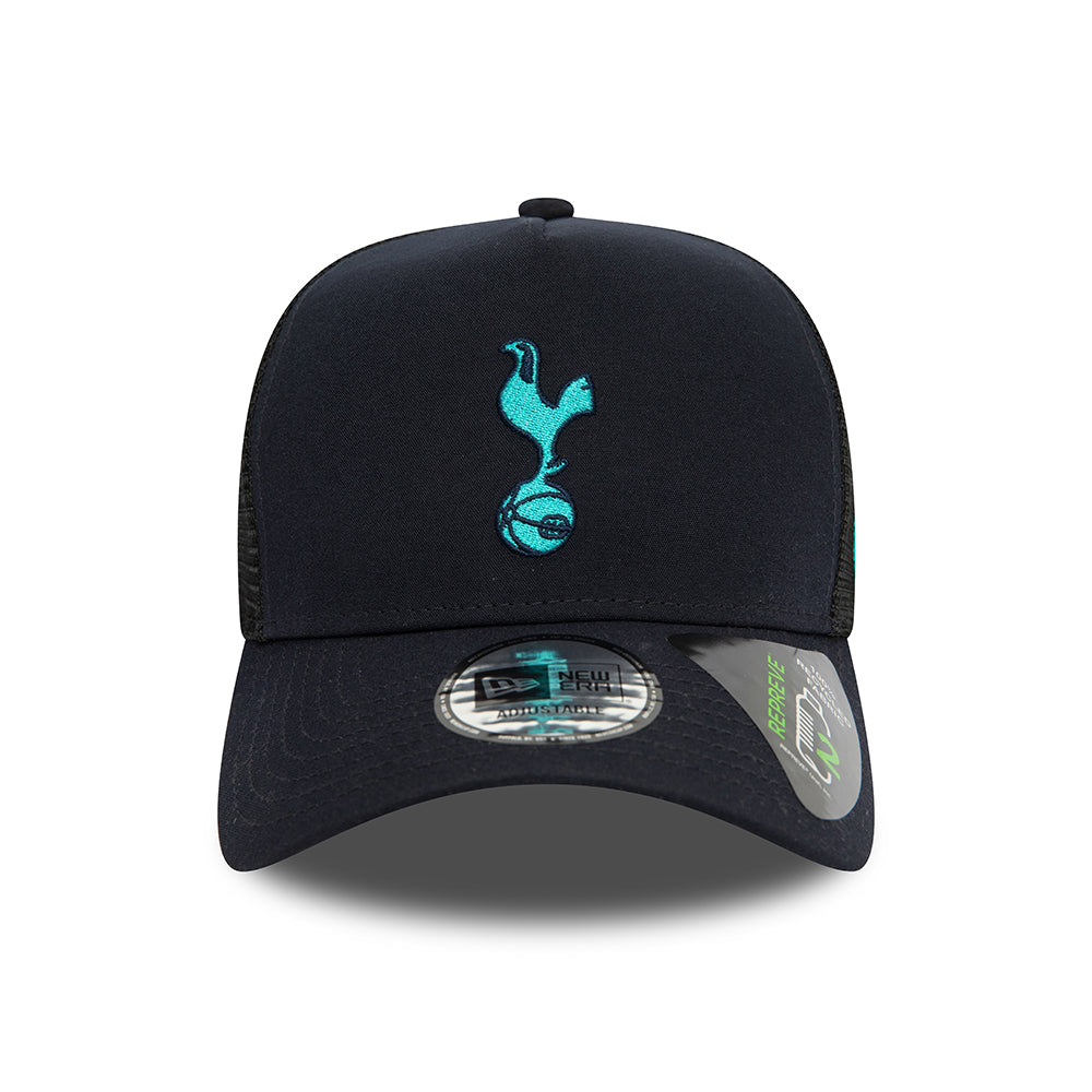 Gorra Trucker A-Frame Repreve Seasonal Pop Tottenham Hotspur FC de New Era - Verde Azulado-Azul Verdoso