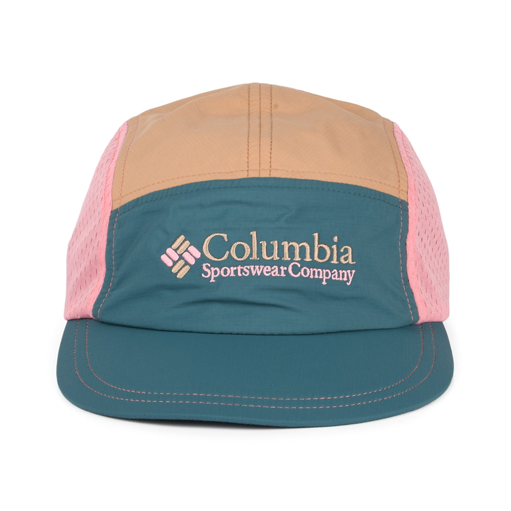 Gorra 5 paneles Wingmark ligero de Columbia - Azul-Beige Arena-Rosa