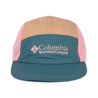 Gorra 5 paneles Wingmark ligero de Columbia - Azul-Beige Arena-Rosa