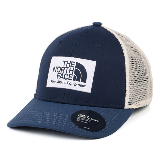 Gorra Trucker Mudder ajuste profundo Reciclado de The North Face - Azul-Blanco