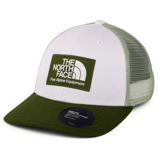 Gorra Trucker Mudder ajuste profundo Reciclado de The North Face - Blanco-Verde Oliva-Salvia