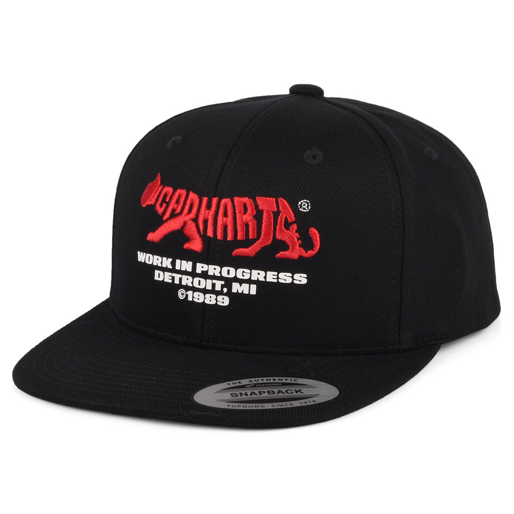 Gorra Snapback Rocky de algodón de Carhartt WIP - Negro