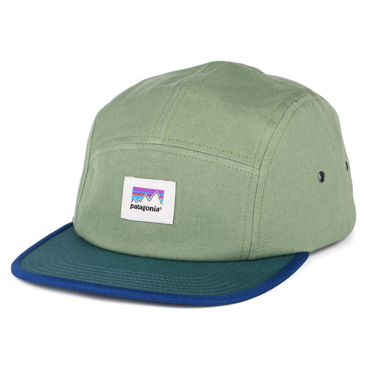 Gorra 5 paneles Graphic Maclure de algodón orgánico de Patagonia - Verde Matcha