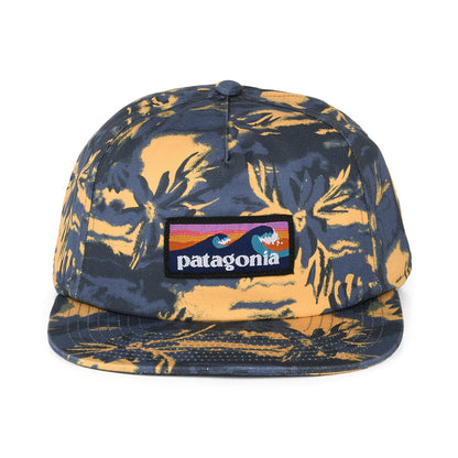 Gorra de béisbol de algodón orgánico de Patagonia - Azul Pizarra-Mostaza