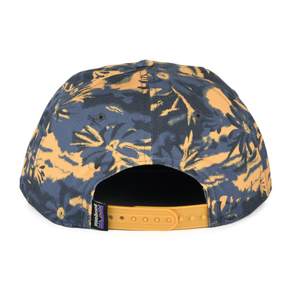 Gorra de béisbol de algodón orgánico de Patagonia - Azul Pizarra-Mostaza