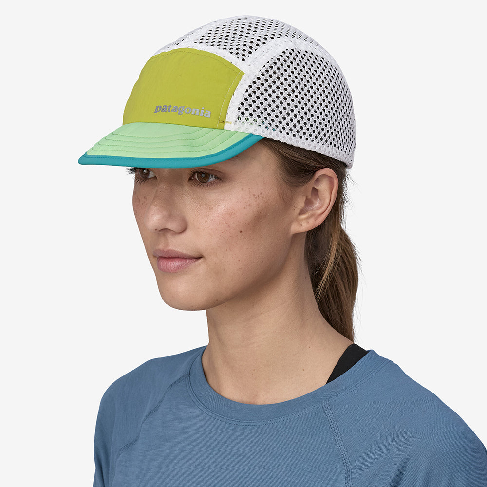 Gorra 5 paneles Duckbill XVIII reciclado de Patagonia - Lima-Menta-Blanco