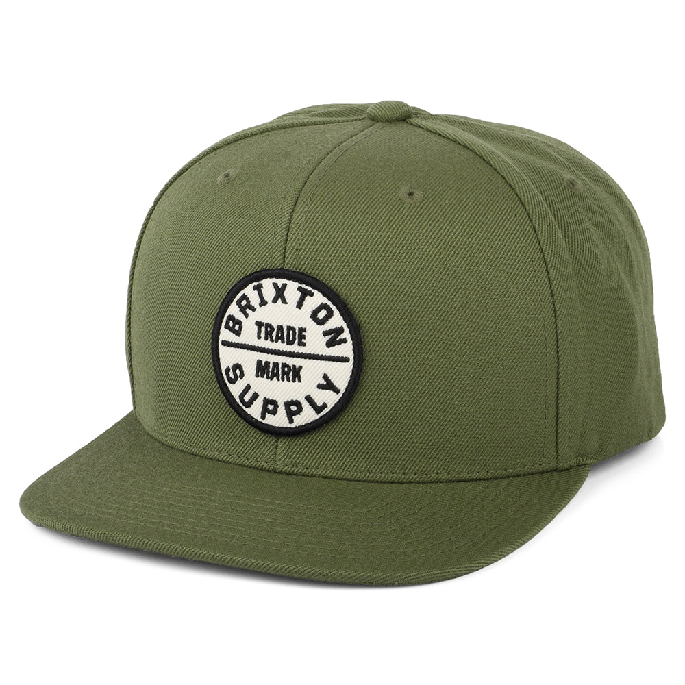 Gorra Snapback Oath III de Brixton - Verde Oliva