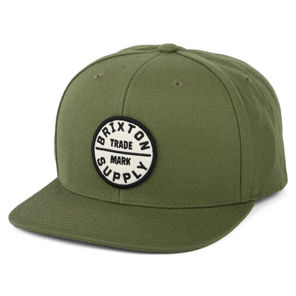 Gorra Snapback Oath III de Brixton - Verde Oliva
