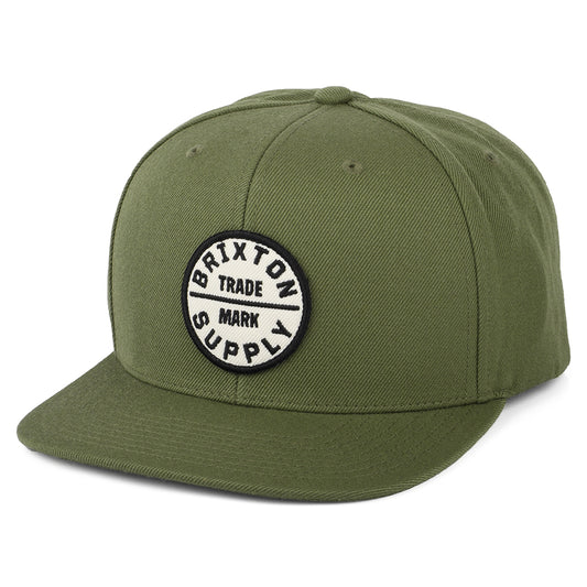 Gorra Snapback Oath III de Brixton - Verde Oliva