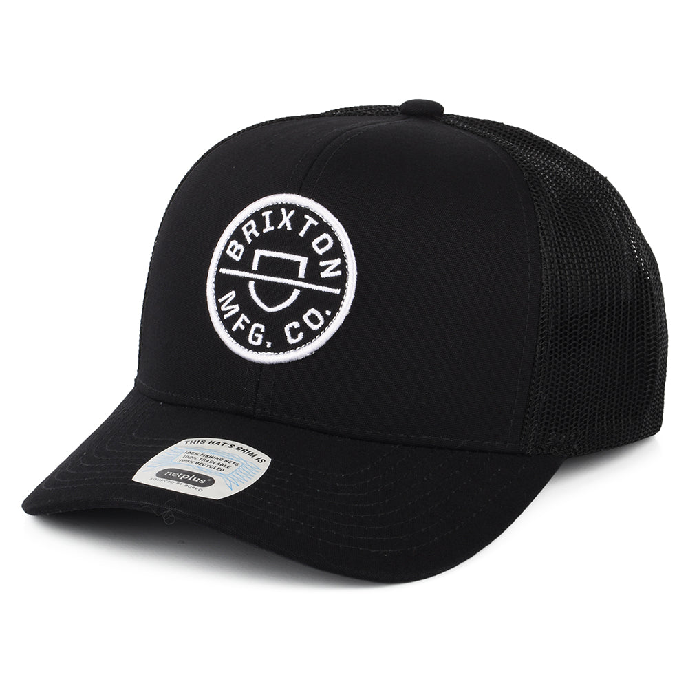 Gorra Trucker Crest NetPlus MP de Brixton - Negro