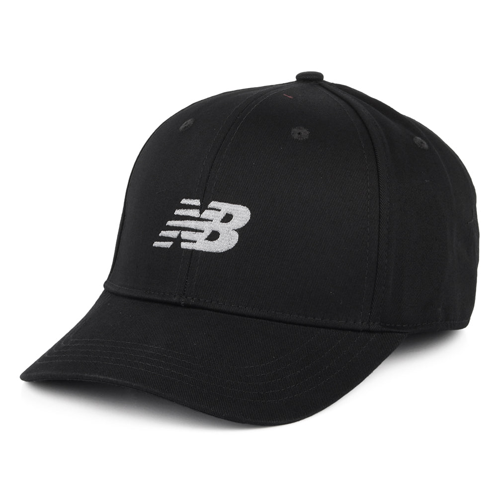 Gorra Snapback Estructurada de sarga de algodón de New Balance - Negro