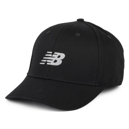 Gorra Snapback Estructurada de sarga de algodón de New Balance - Negro