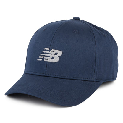 Gorra Snapback Estructurada de sarga de algodón de New Balance - Azul Marino