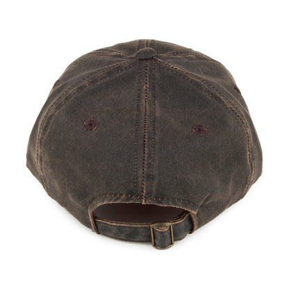 Gorra béisbol de algodón envejecido de Dorfman-Pacific - Marrón