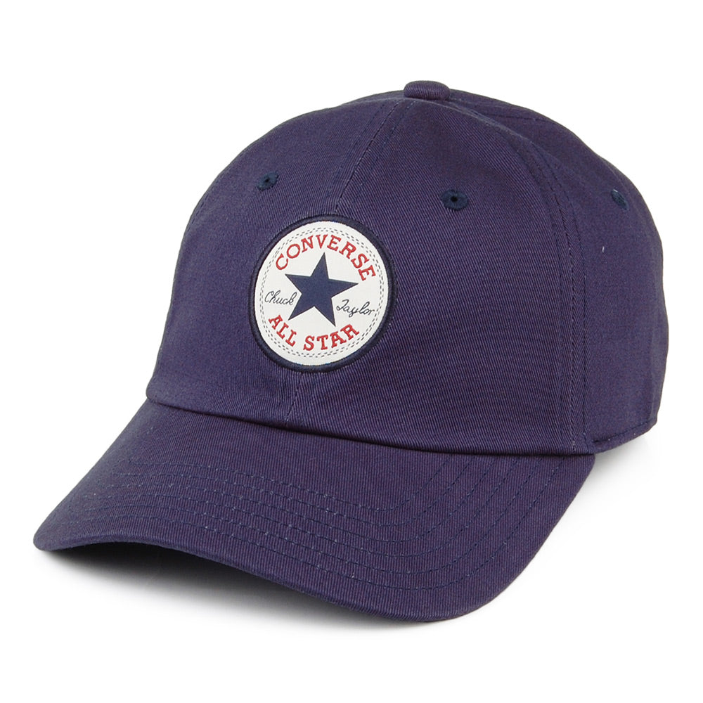 Gorra de béisbol Tip Off de algodón de Converse - Azul