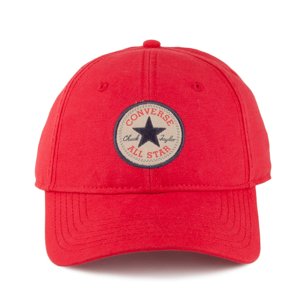 Gorra de béisbol Tip Off de algodón de Converse - Rojo
