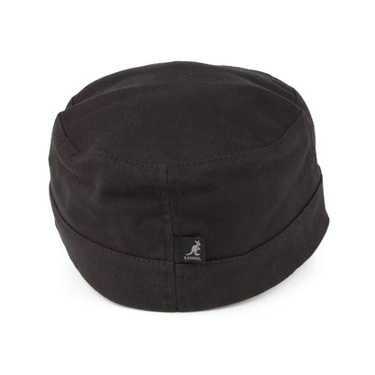 Gorra militar de sarga de algodón de Kangol - Negro