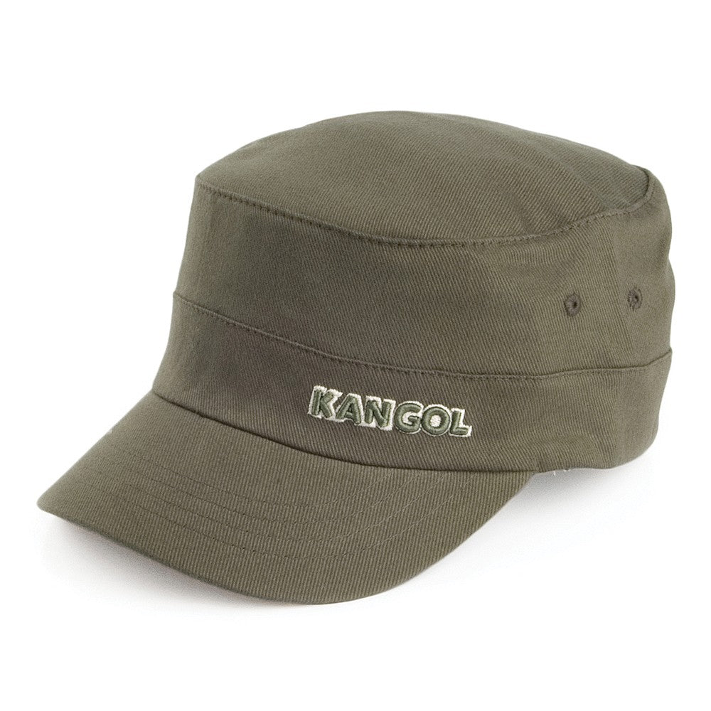 Gorra militar de sarga de algodón de Kangol - Verde