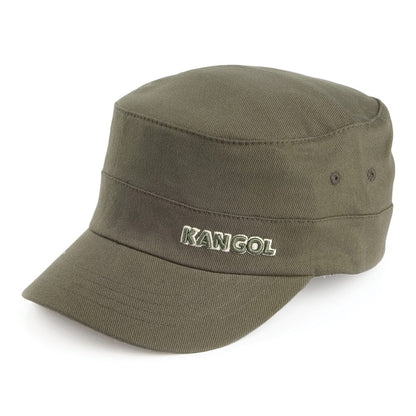 Gorra militar de sarga de algodón de Kangol - Verde