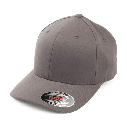 Gorra de béisbol de sarga de algodón de FlexFit Mid-Pro - Gris frío