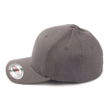 Gorra de béisbol de sarga de algodón de FlexFit Mid-Pro - Gris frío