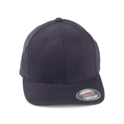 Gorra de béisbol de sarga de algodón de FlexFit Mid-Pro - Azul Marino