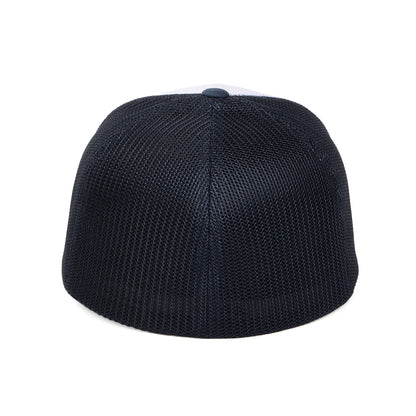 Gorra Trucker White Front de FlexFit - Azul Marino-Blanco