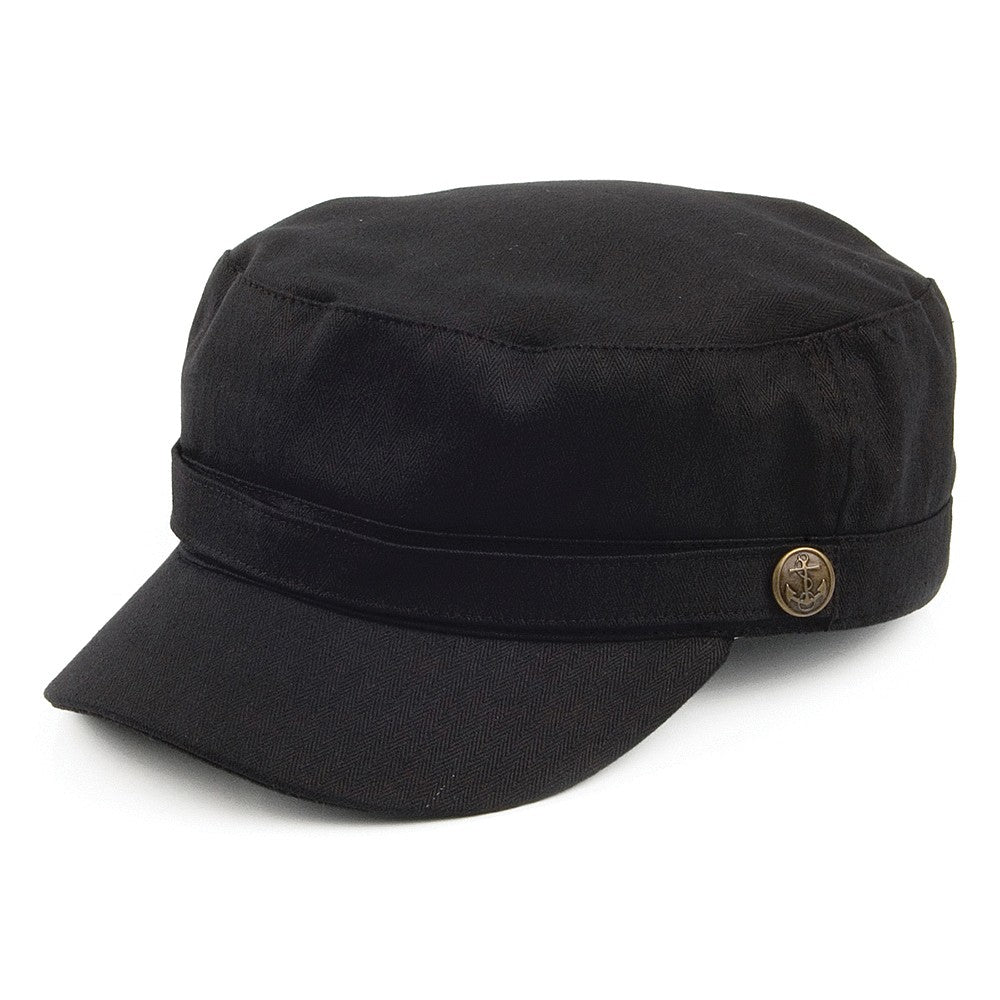 Gorra militar diseño de espiga de Jaxon & James - Negro
