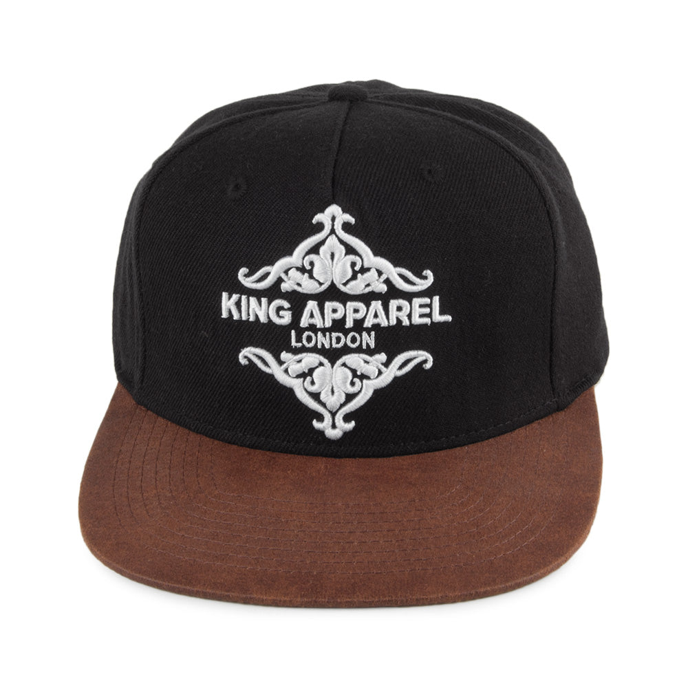 Gorra de béisbol Regal de King Apparel - Negro-Marrón