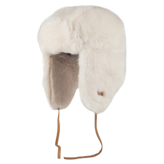 Gorro Aviador Lucerne Bomber de piel sintética de Barts - Blanco