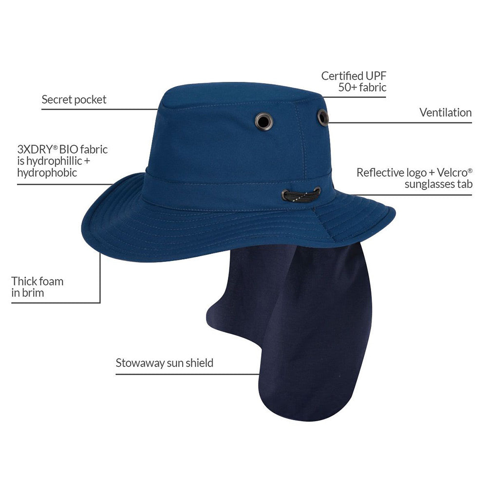 Sombrero Polaris plegable de Tilley - Azul Real