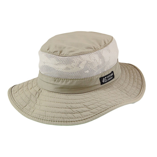 Sombrero Boonie plegable Vented de Dorfman Pacific - Kaki