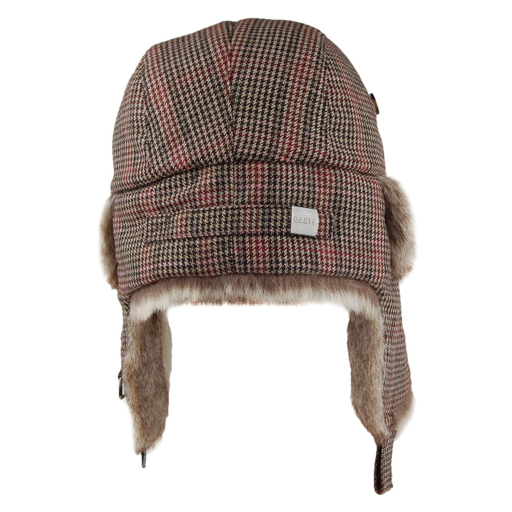 Gorro Aviador Kamikaze pata de gallo de Barts - Marrón