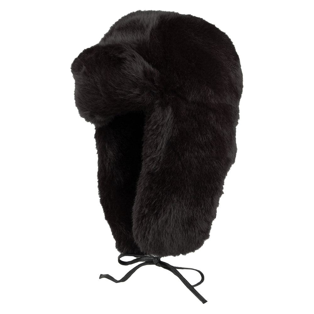 Gorro Aviador de piel sintética de Kangol - Negro