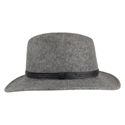 Sombrero Fedora TWF1 Montana repelente al agua de fieltro de lana de Tilley - Mezcla de grises