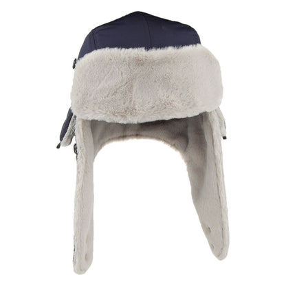 Gorro Aviador de tela Tech de New Era - Azul Marino-Gris