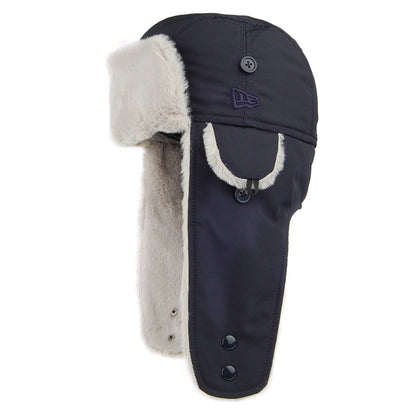 Gorro Aviador de tela Tech de New Era - Azul Marino-Gris