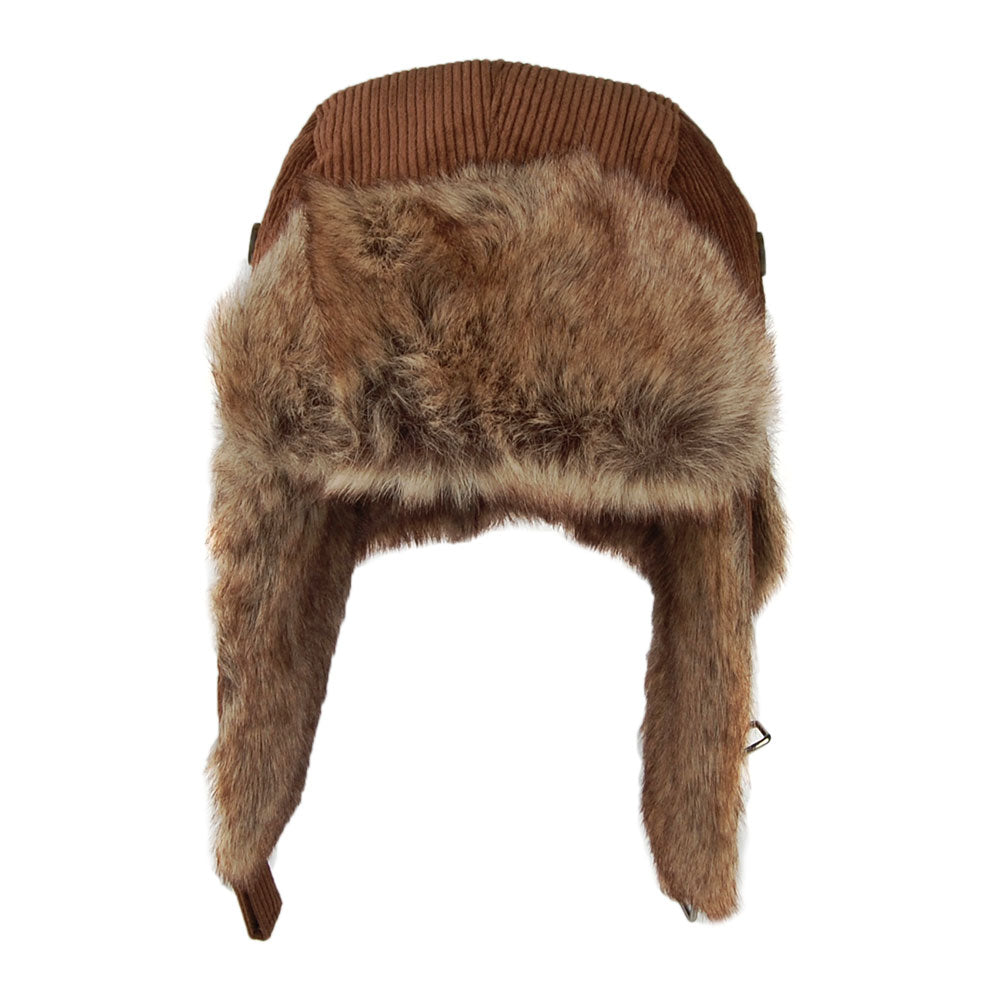 Gorro Aviador de pana Bomber de piel sintética de Barts - Marrón