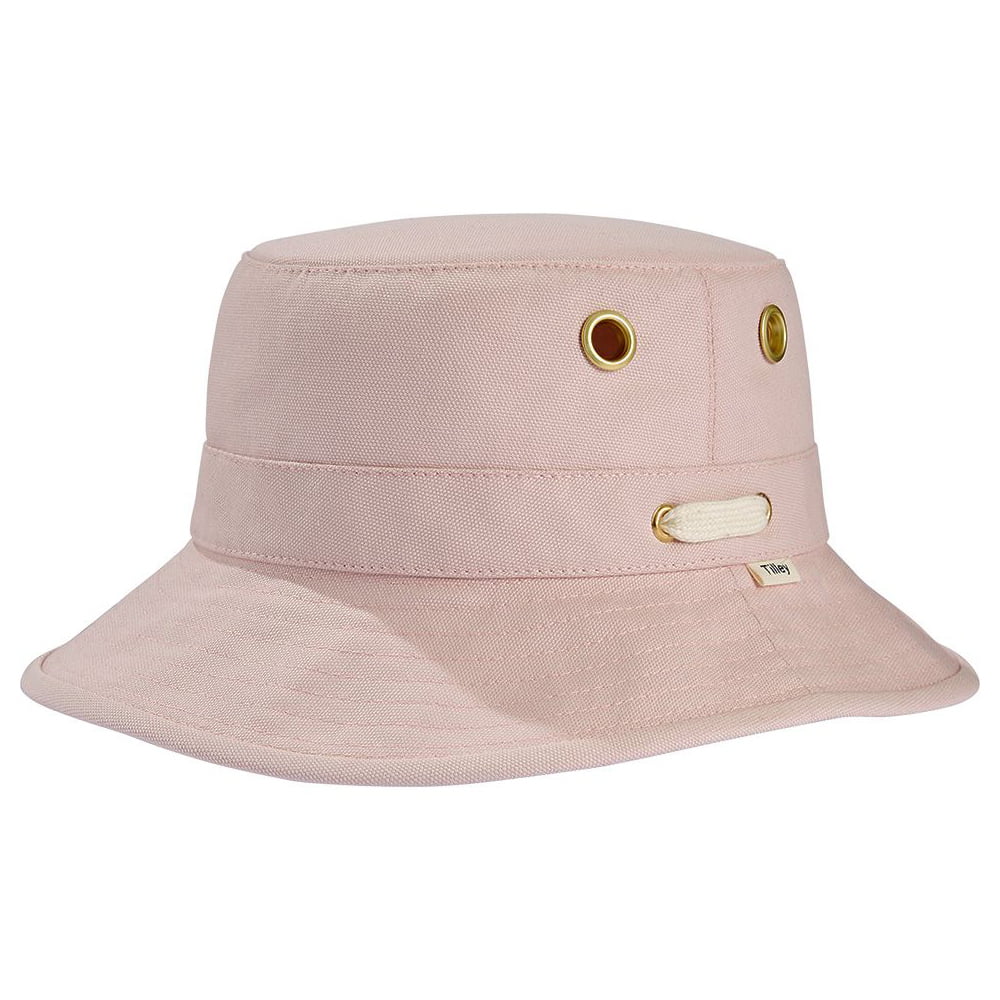 Sombrero de pescador Iconic T1 de lona de algodón de Tilley - Rosa Violáceo