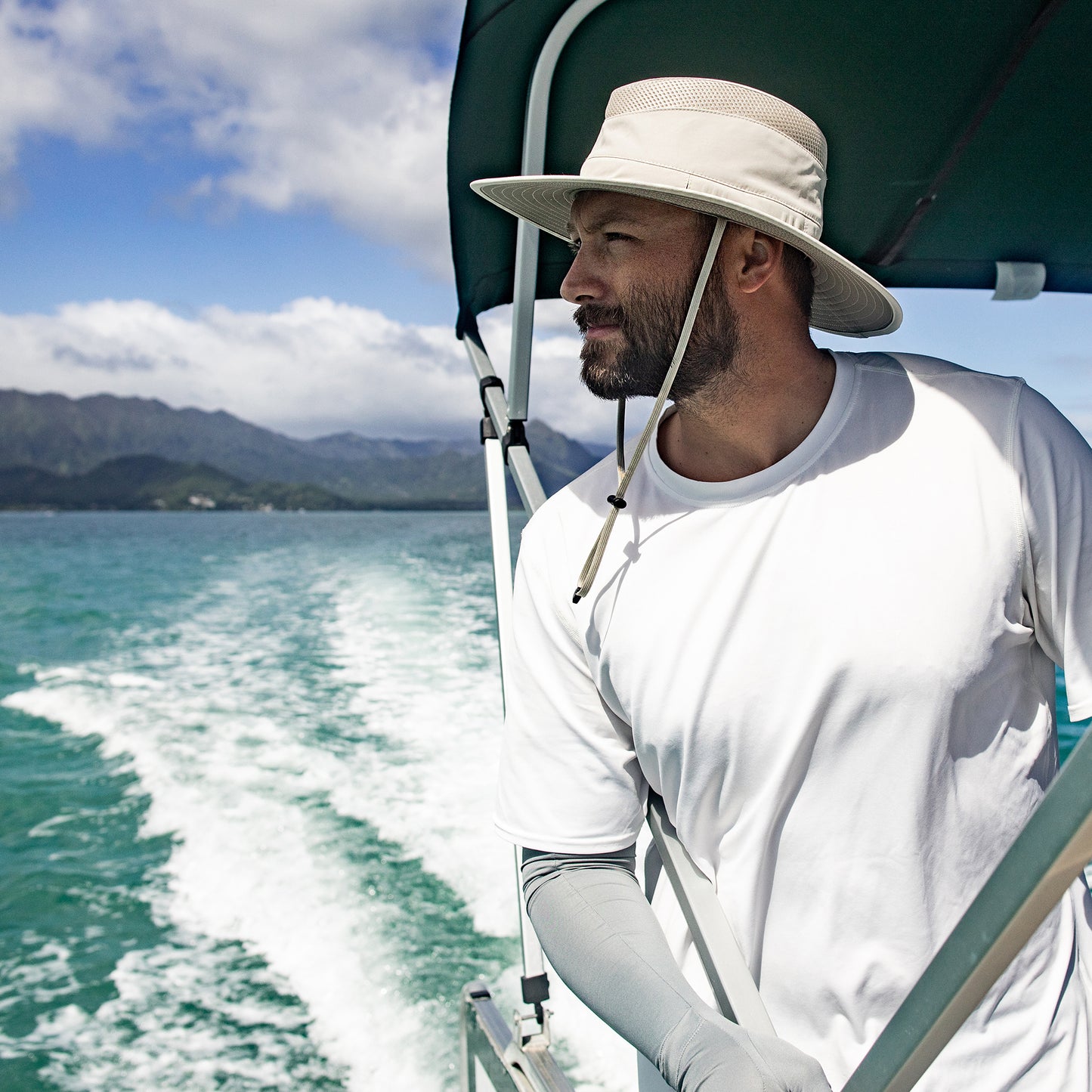 Sombrero de Sol Charter resistente al agua de Sunday Afternoons - Crema