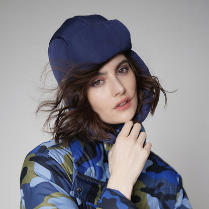 Gorro Aviador Quilted de Seeberger - Azul Marino