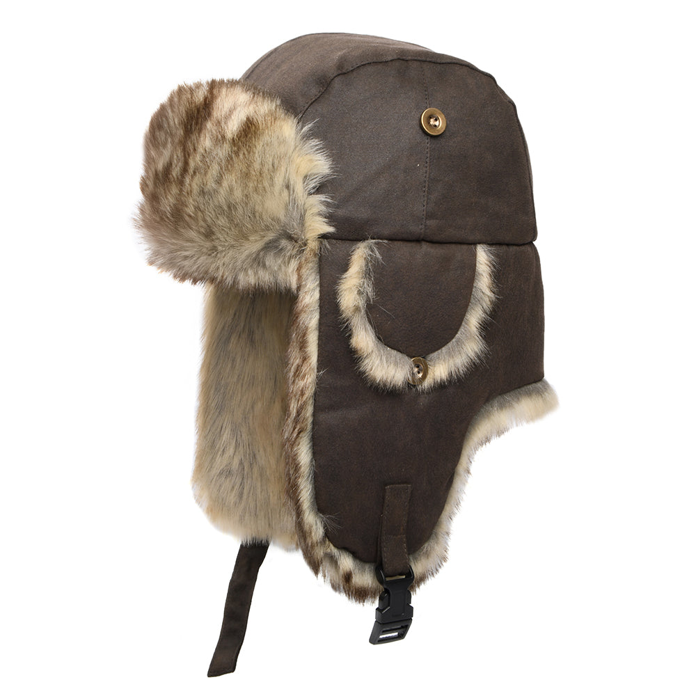 Gorro Cazador de aldogón envejecido de Dorfman Pacific - Marrón